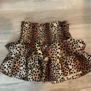 Janie and jack leopard print skirt size 7